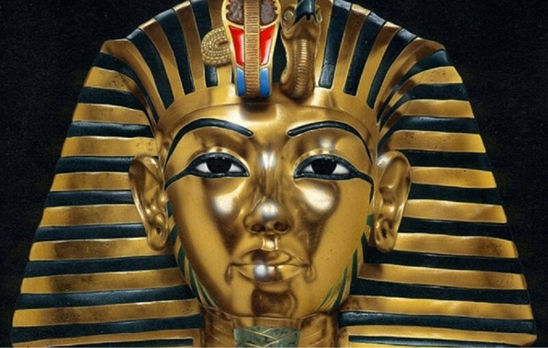 Golden Funerary Mask — Gold, Solemn