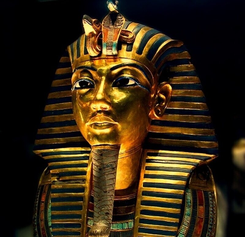 Golden Funerary Mask — Gold
