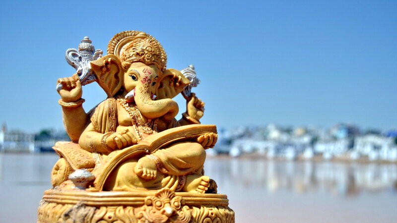 Golden Ganesha Statue