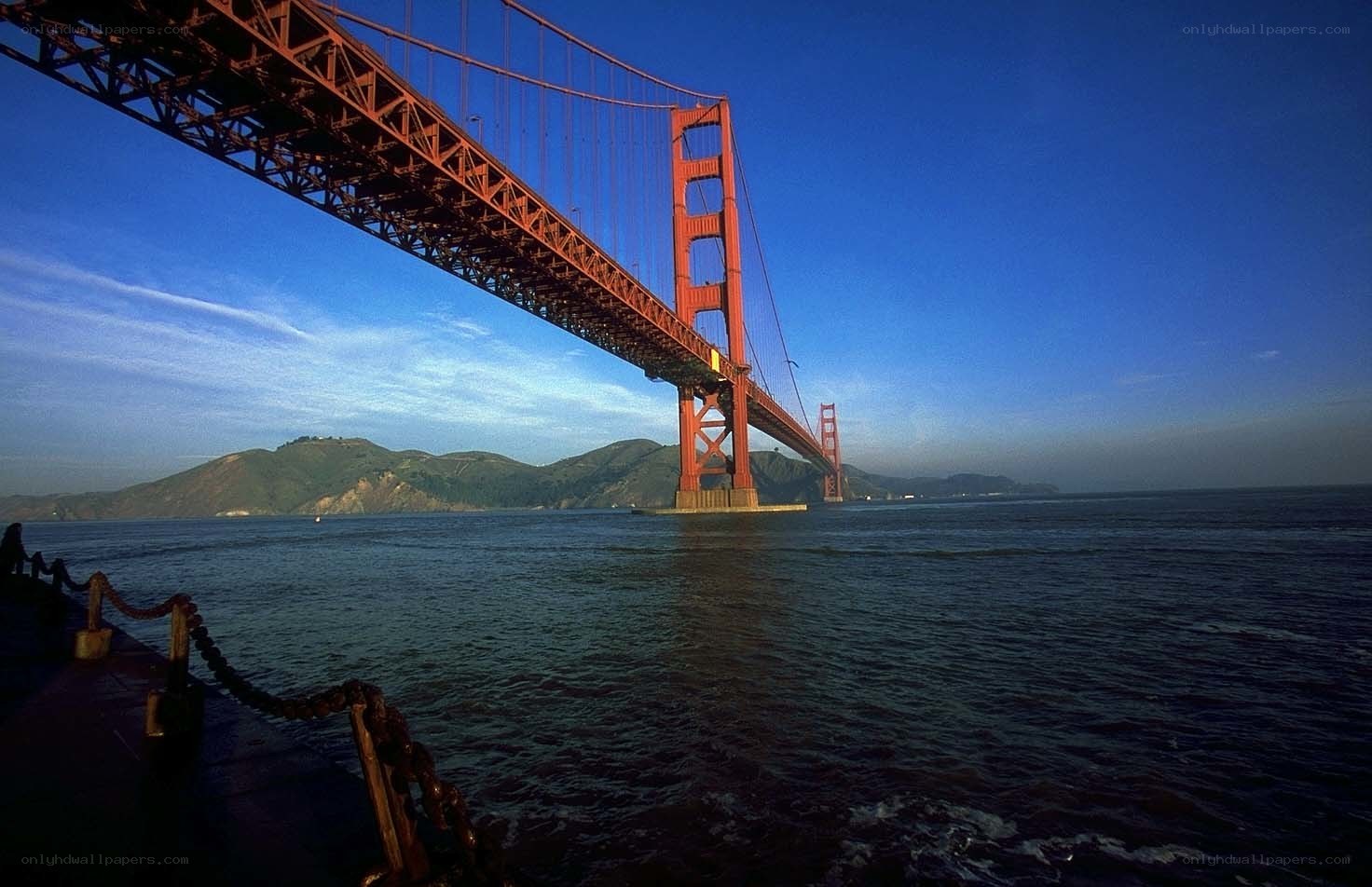 Golden Gate Bridge at dusk