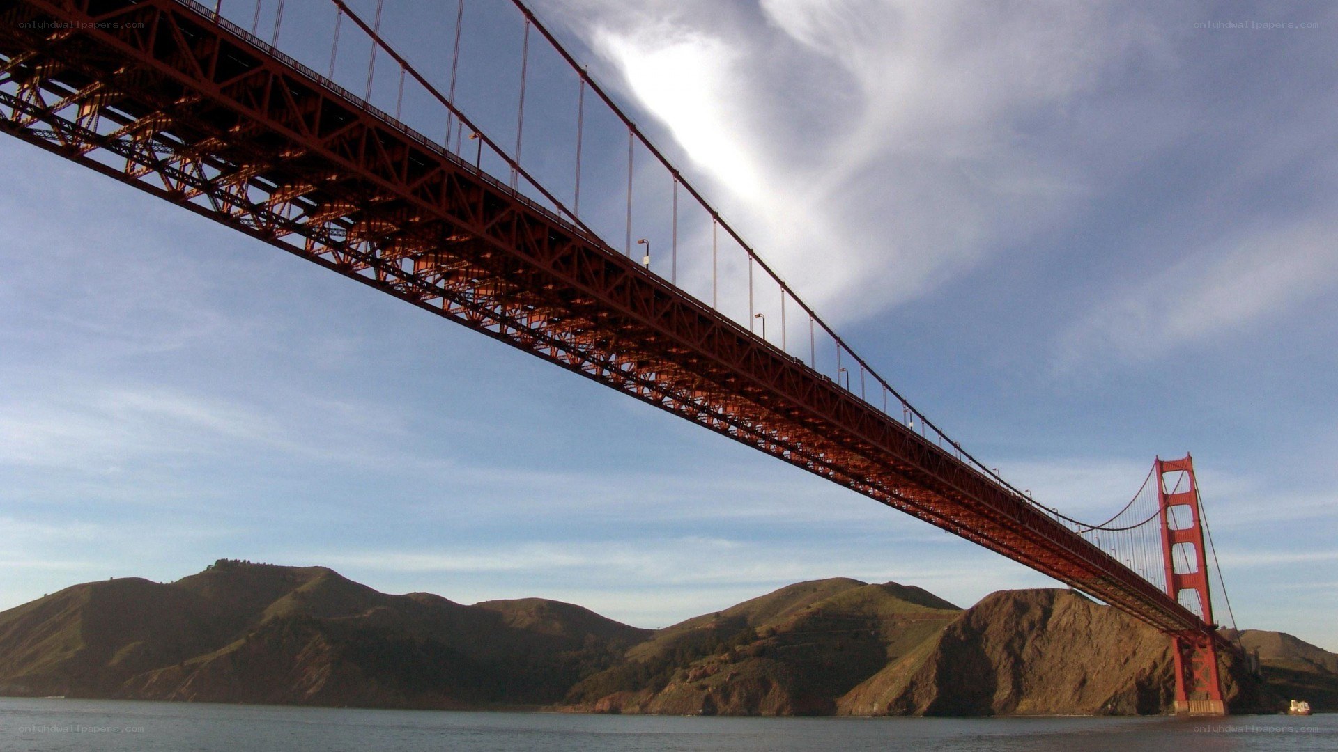 Golden Gate Bridge at dusk