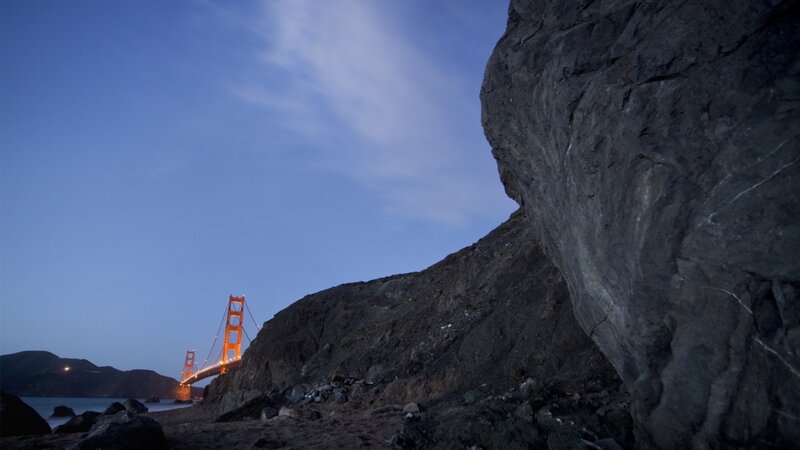 Golden Gate Bridge at Dusk — Blue, Dramatic, Night