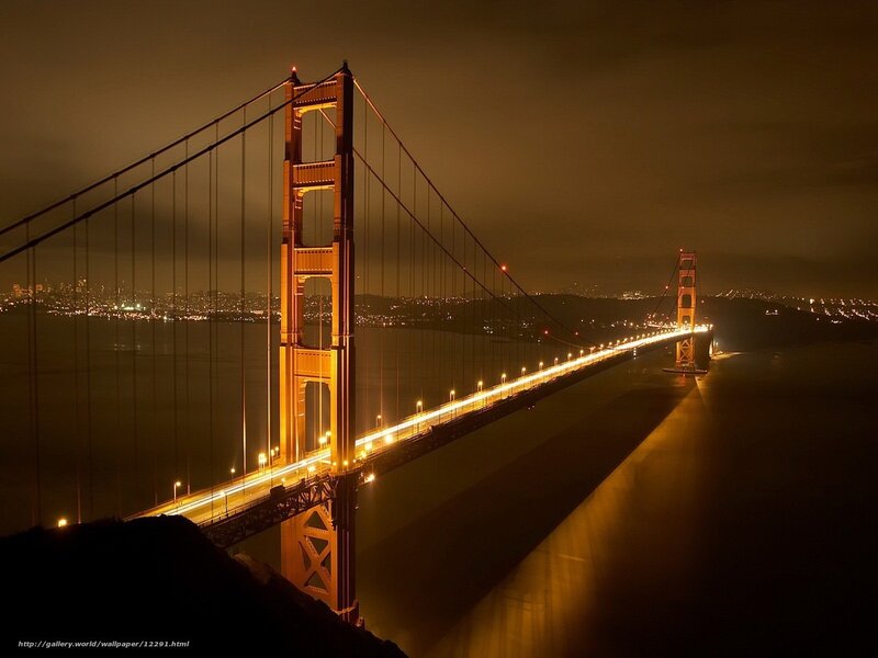 Golden Gate Bridge at night