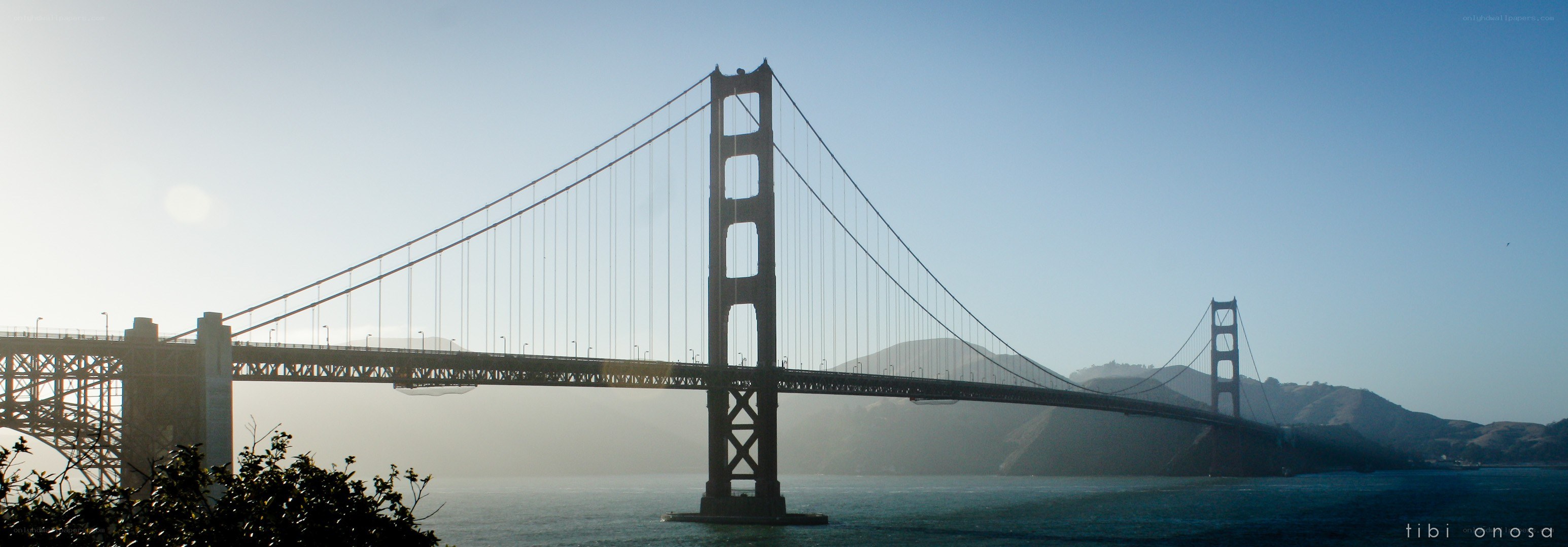 Golden Gate Bridge at sunrise