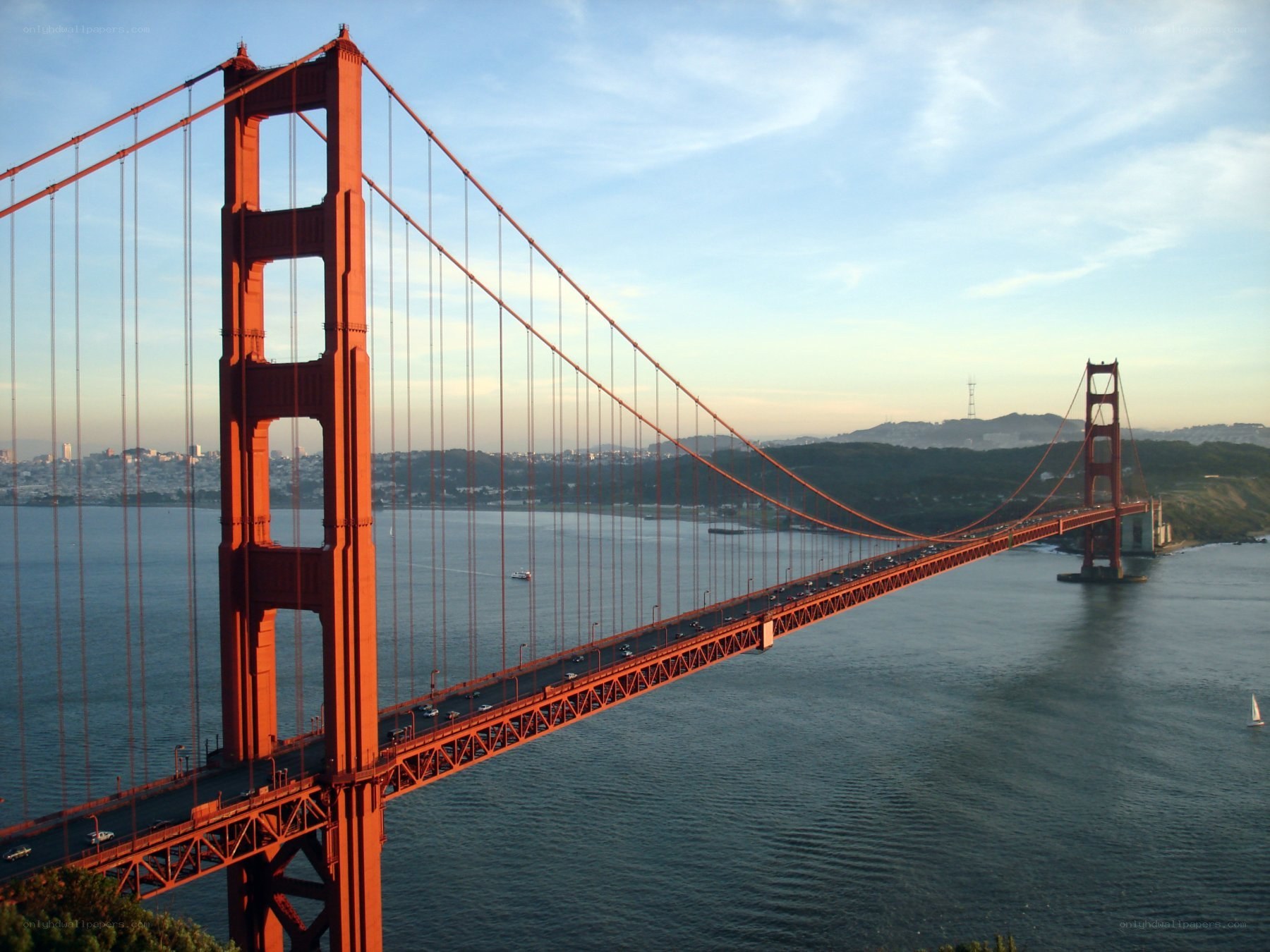 Golden Gate Bridge at sunset