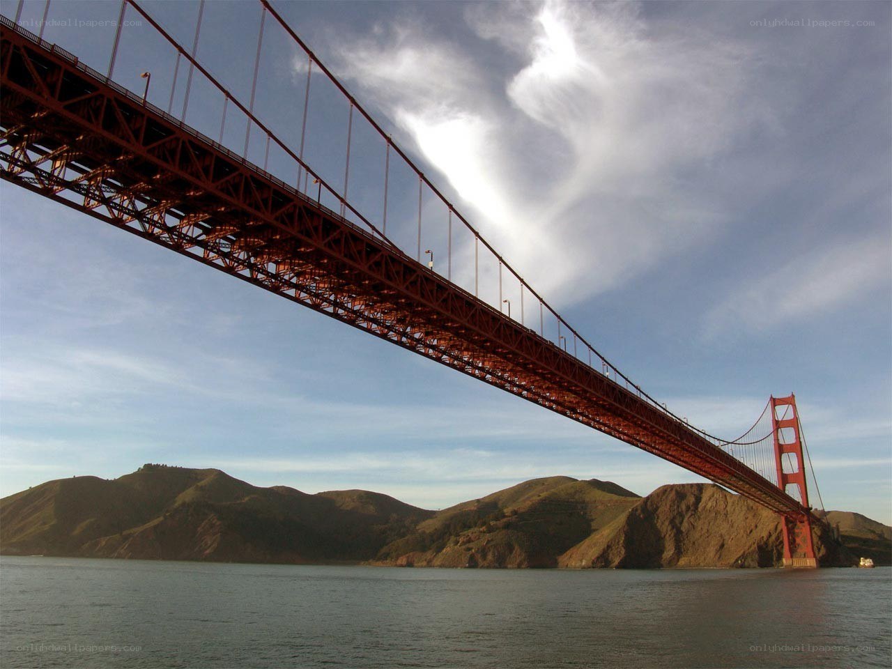 Golden Gate Bridge at sunset