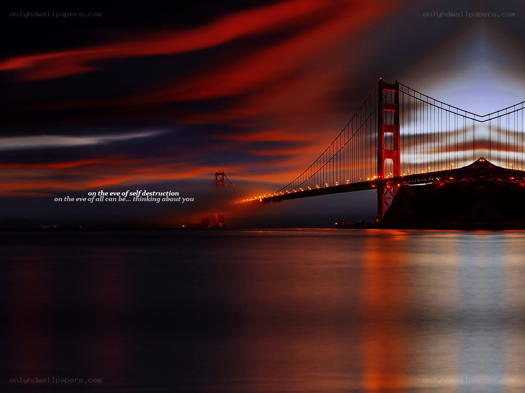 Golden Gate Bridge at sunset