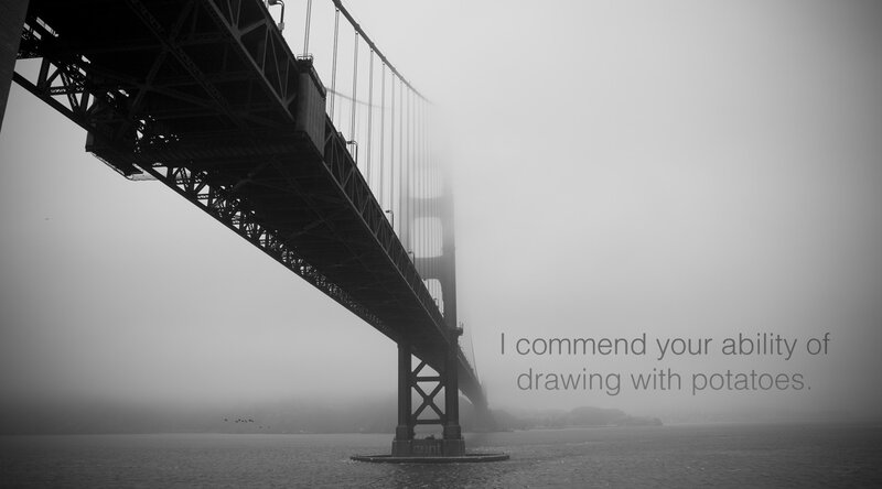 Golden Gate Bridge — Black, Moody