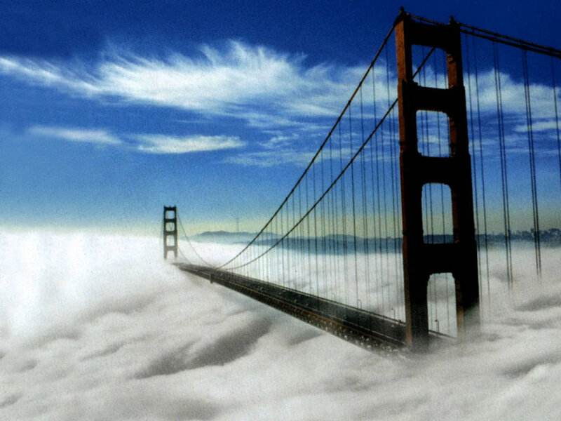 Golden Gate Bridge — Blue, Dramatic, Morning