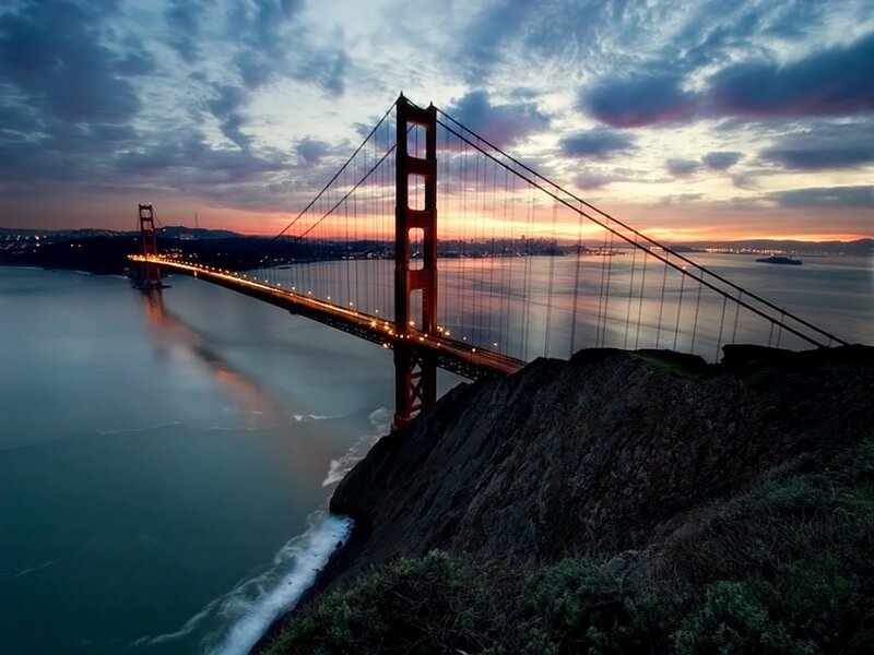 Golden Gate Bridge — Blue, Dramatic