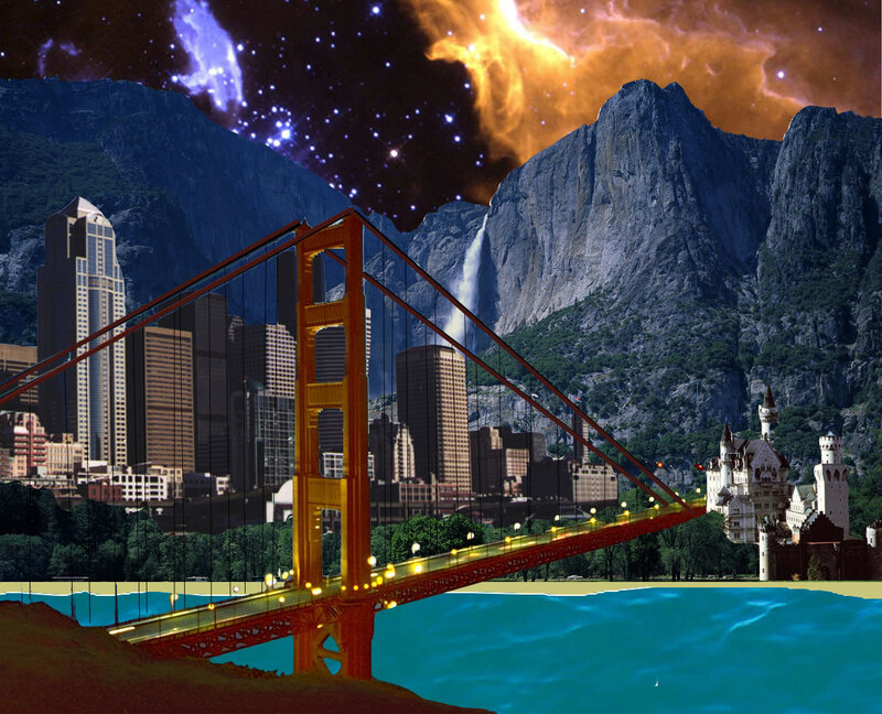 Golden Gate Bridge — Blue, Fantastical