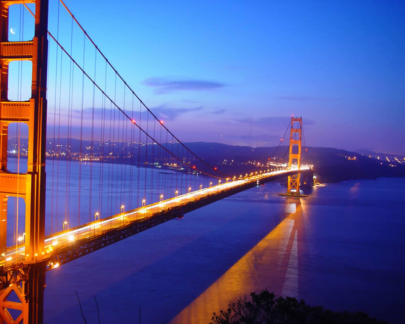 Golden Gate Bridge — Blue