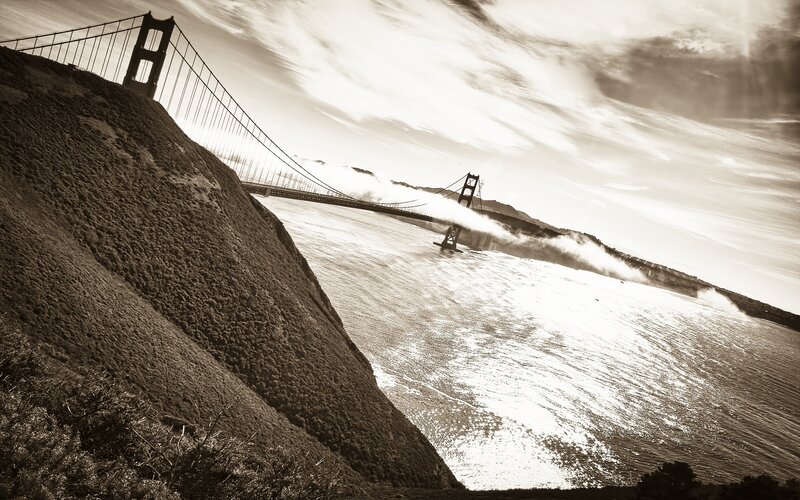 Golden Gate Bridge — Brown