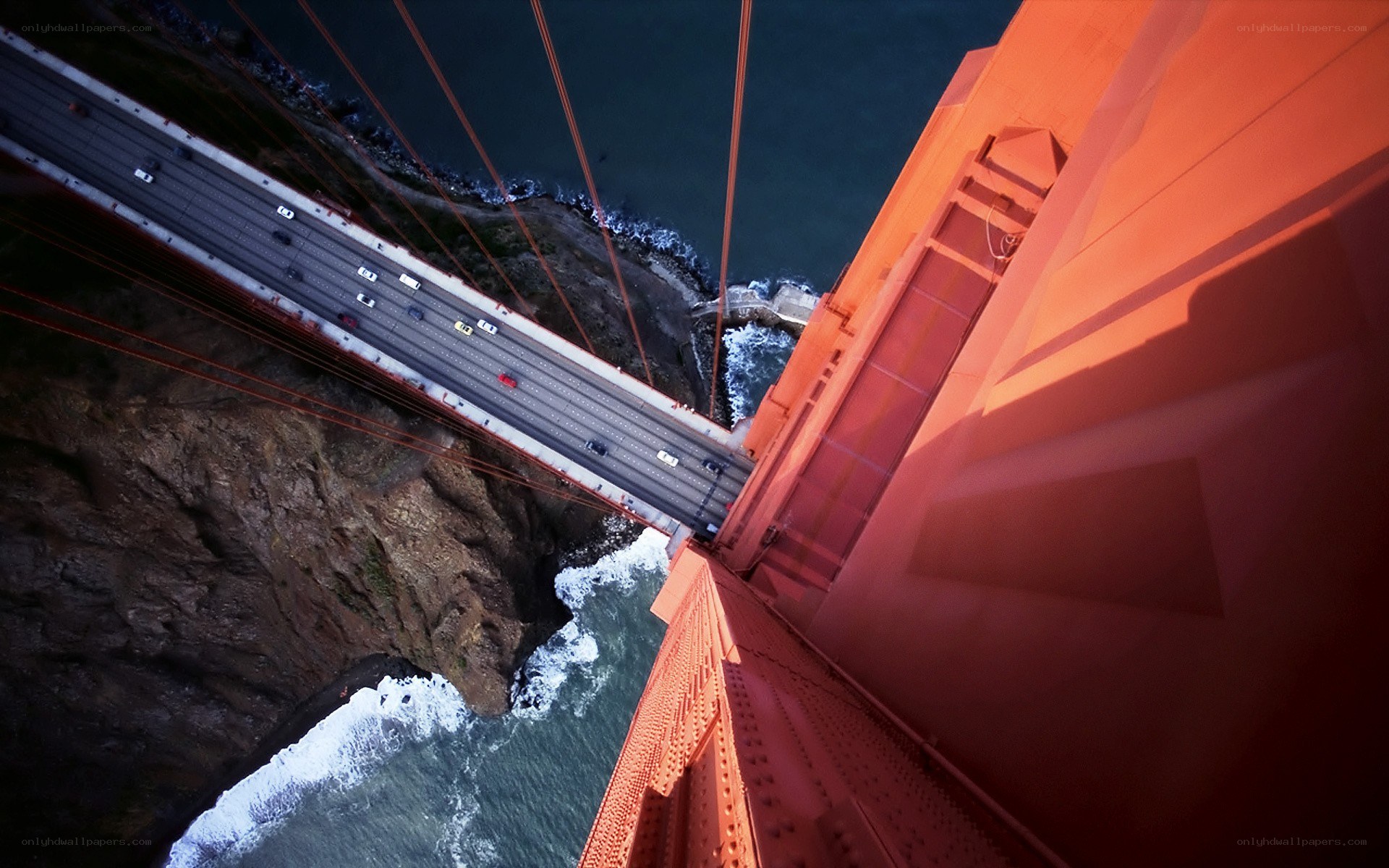Golden Gate Bridge from above