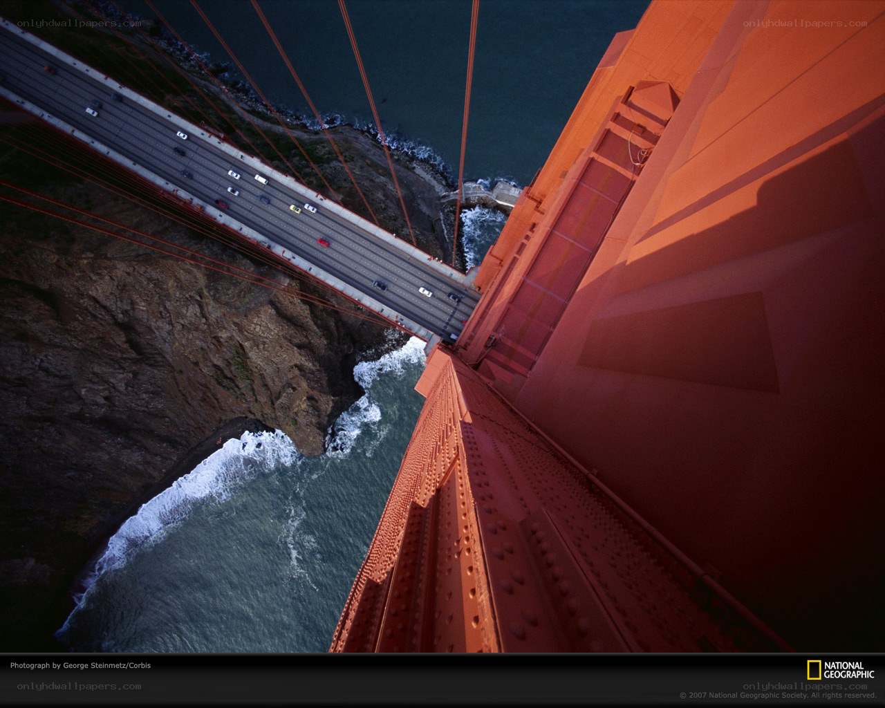 Golden Gate Bridge from above
