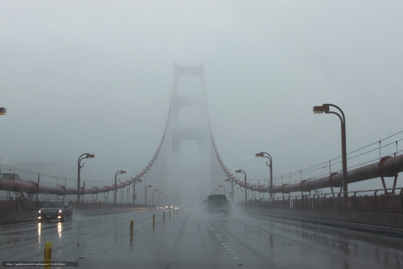 Golden Gate Bridge — Gray, Dreary