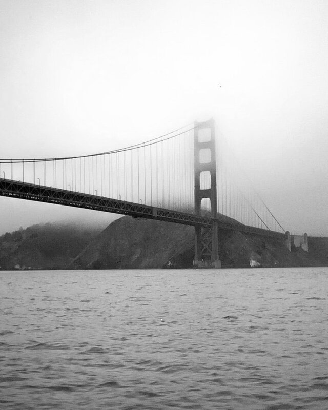 Golden Gate Bridge in fog