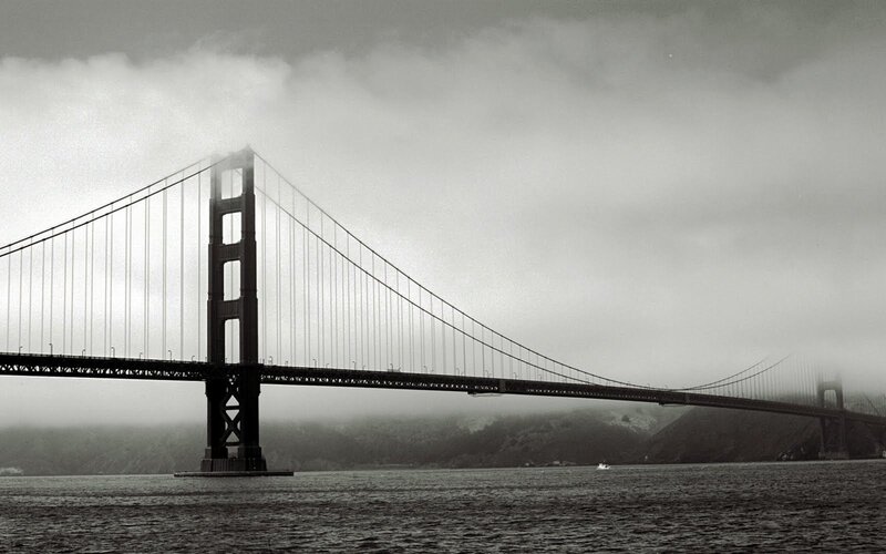 Golden Gate Bridge in fog