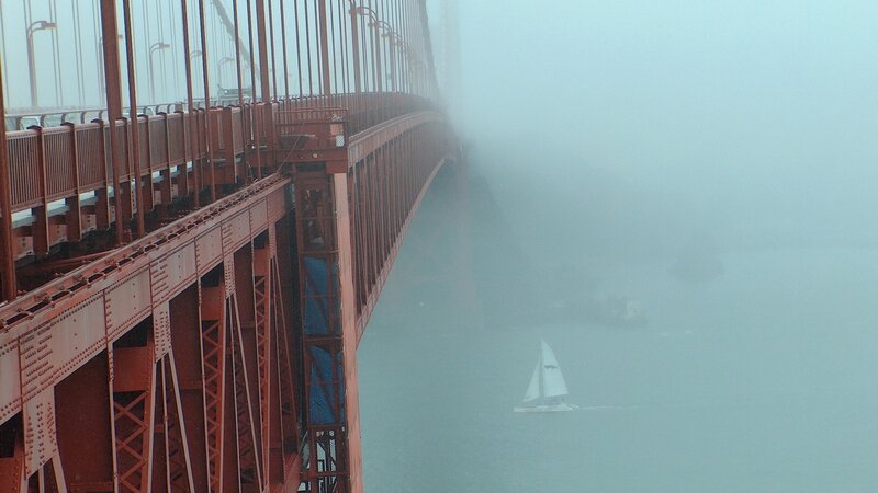 Golden Gate Bridge in fog