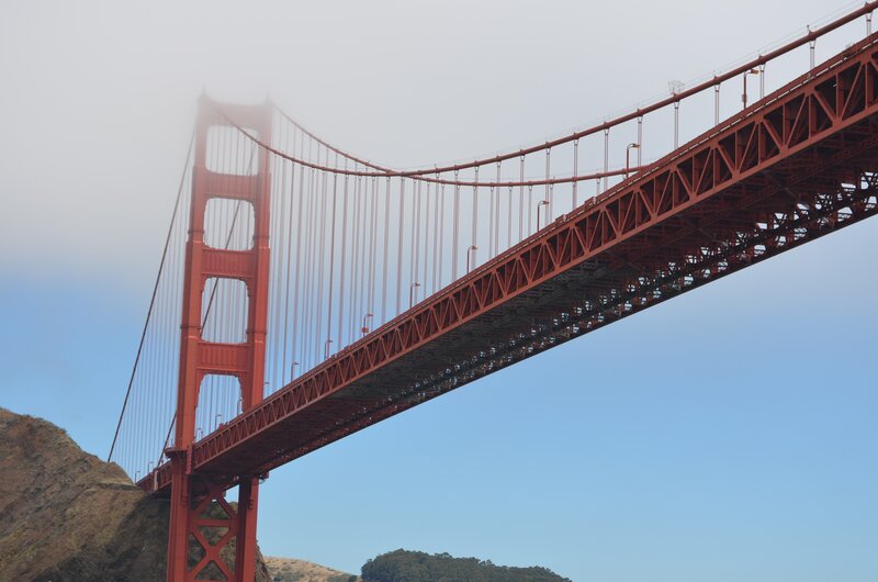 Golden Gate Bridge in fog