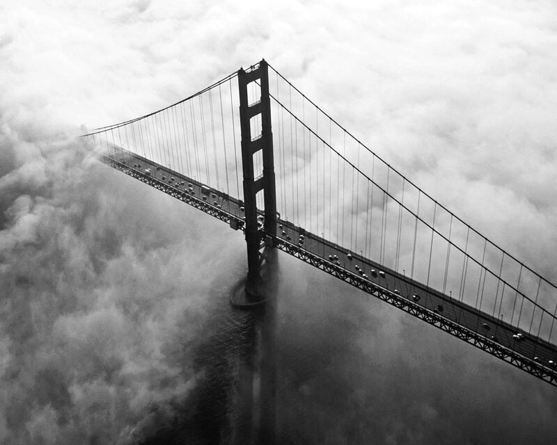 Golden Gate Bridge in fog