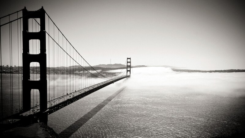 Golden Gate Bridge in fog