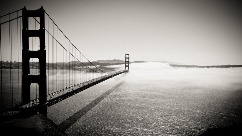 Golden Gate Bridge in fog