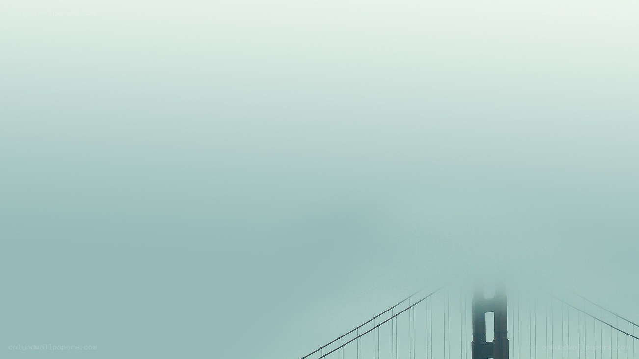 Golden Gate Bridge in fog