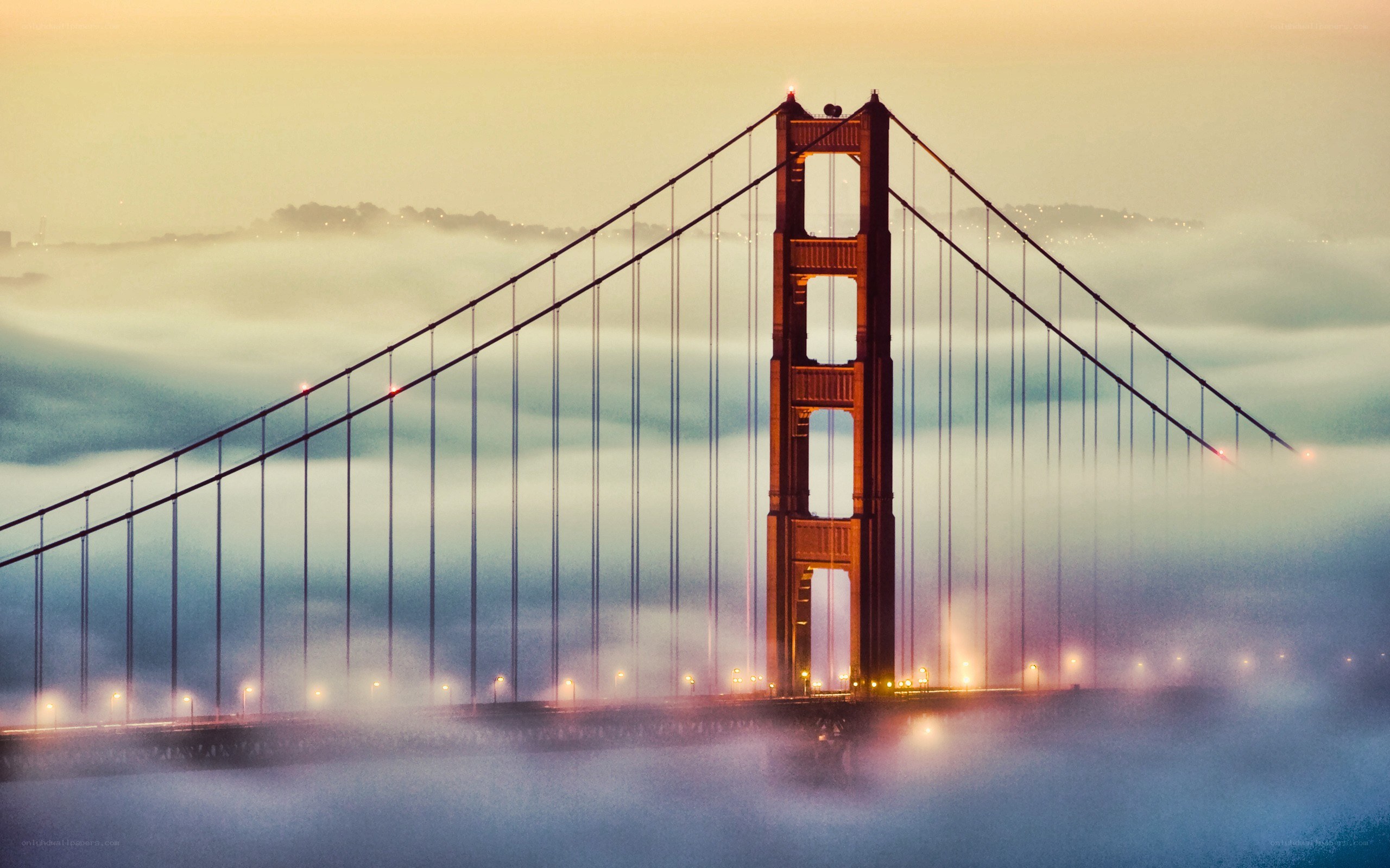 Golden Gate Bridge in fog