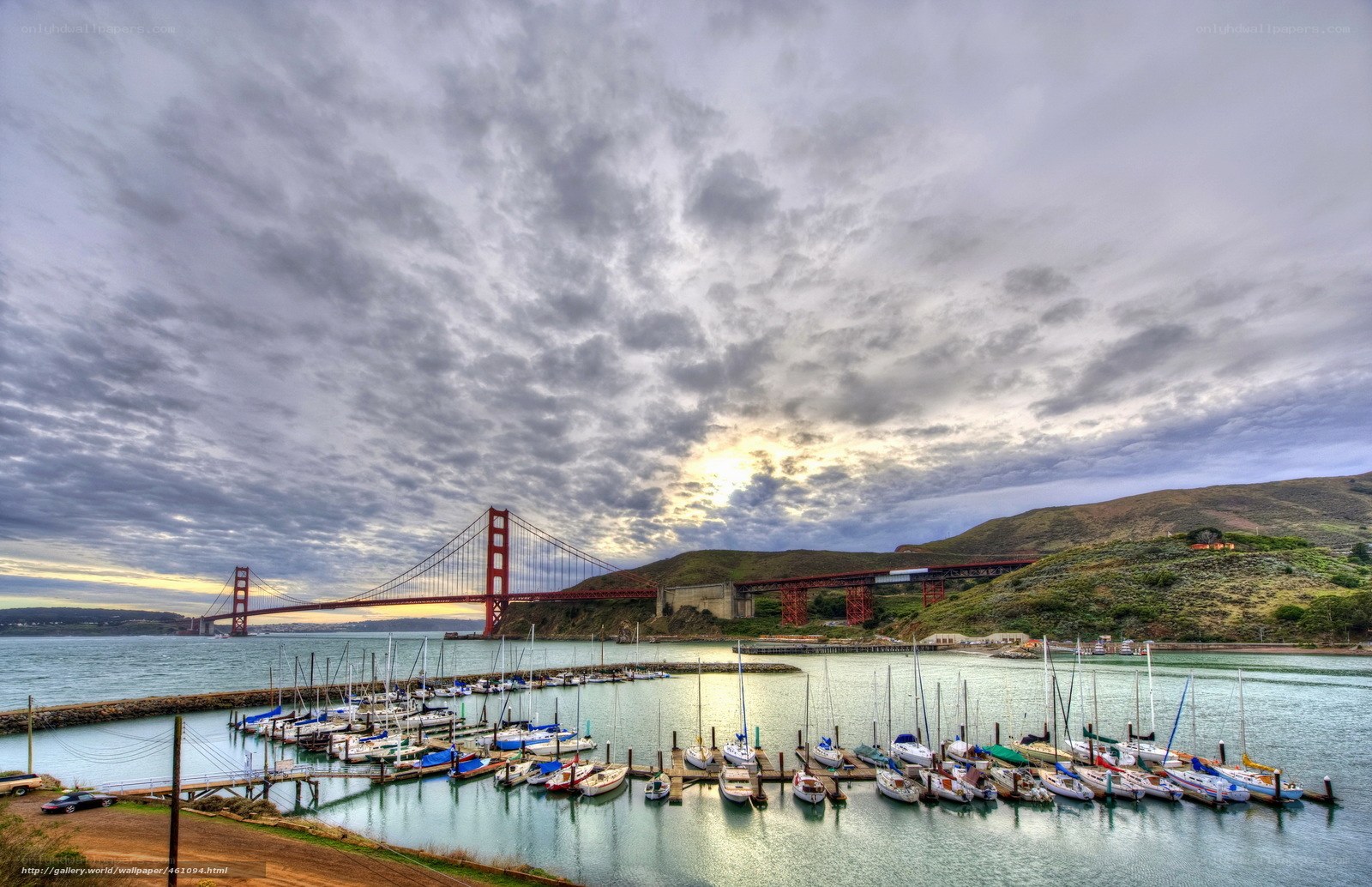 Golden Gate Bridge marina view