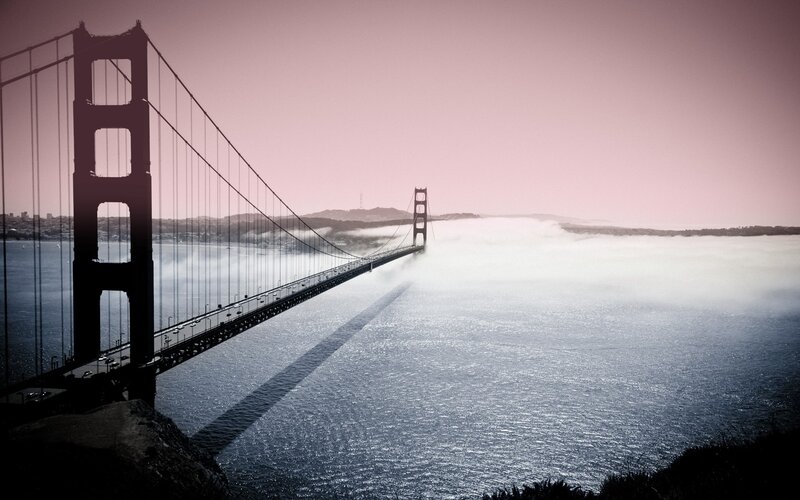 Golden Gate Bridge — Pink