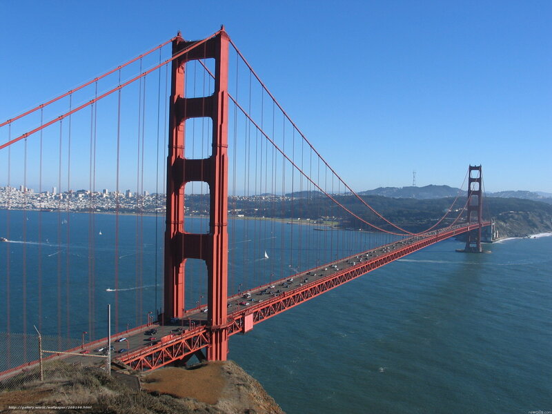 Golden Gate Bridge — Red, Clear