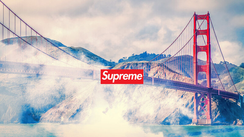 Golden Gate Bridge — Red, Dramatic, Photograph, Mountain