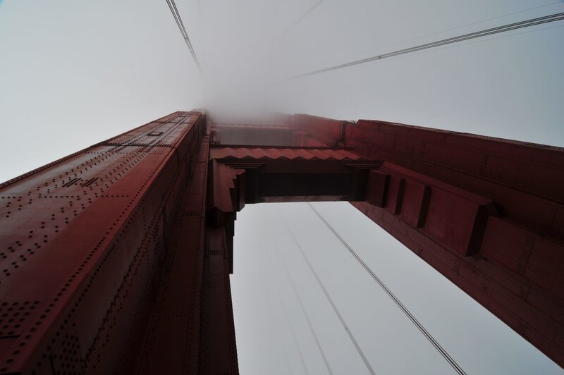 Golden Gate Bridge — Red, Moody