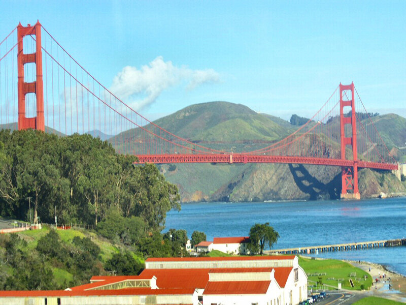Golden Gate Bridge — Red, Serene, Afternoon