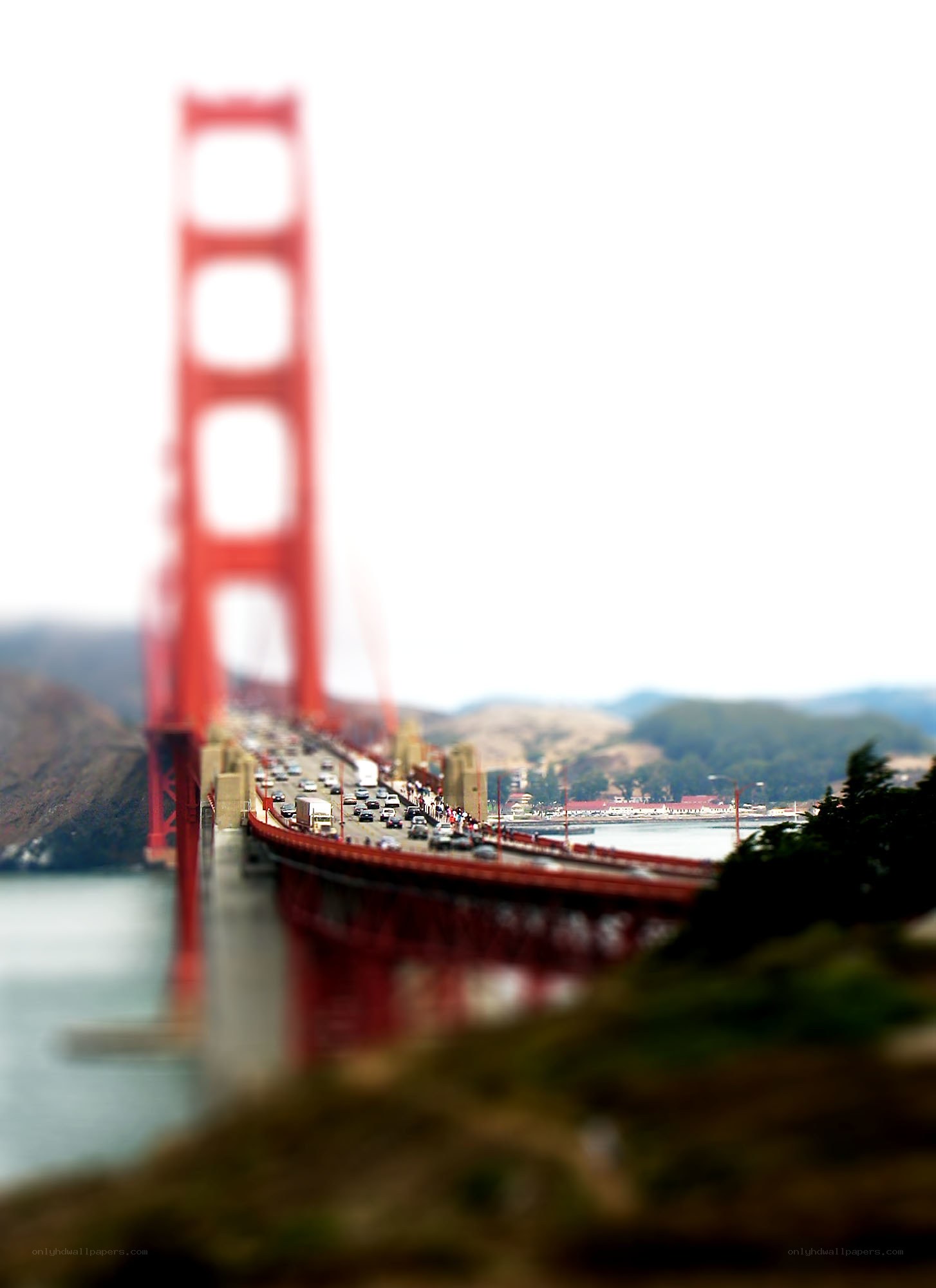 Golden Gate Bridge tilt-shift