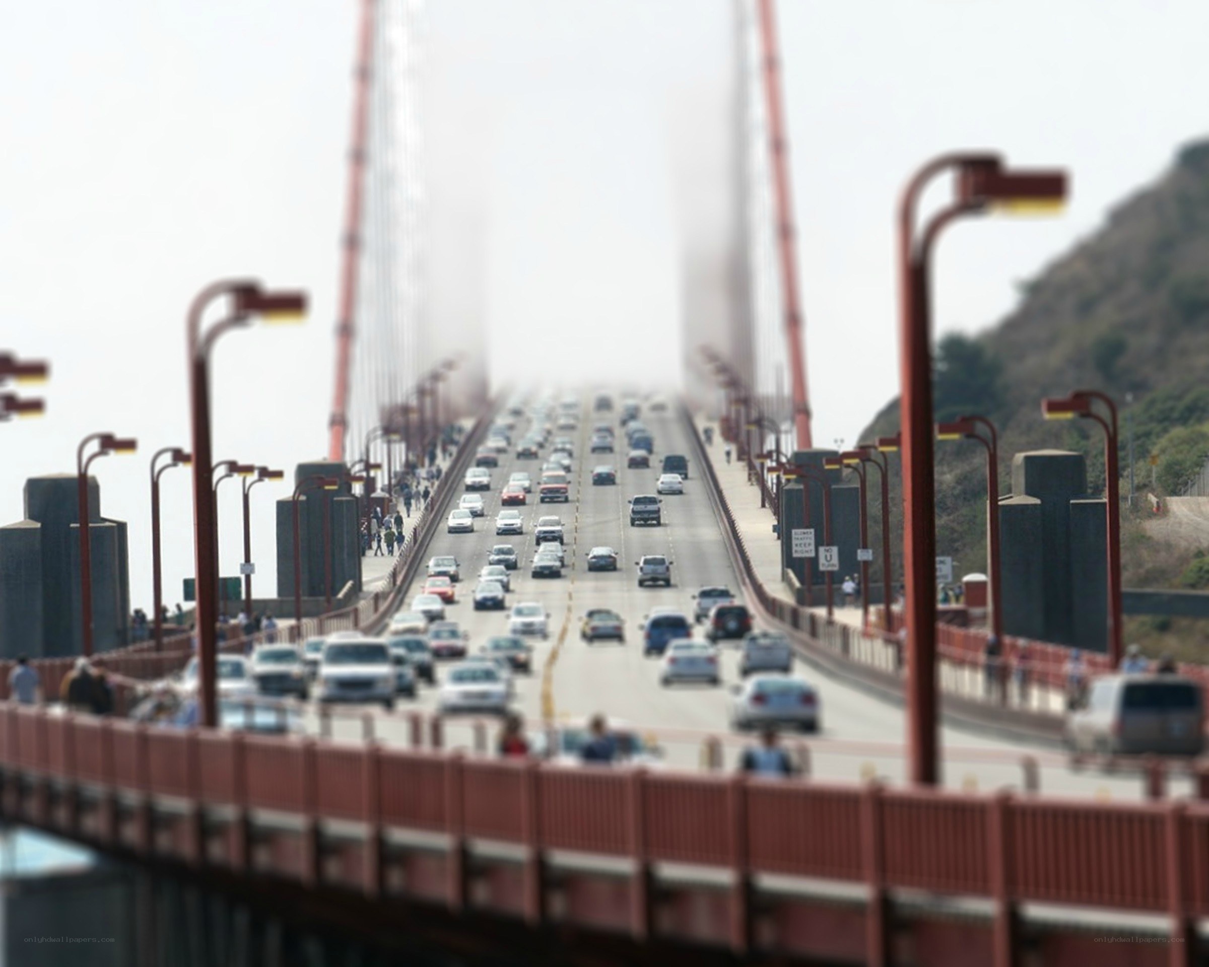 Golden Gate Bridge traffic