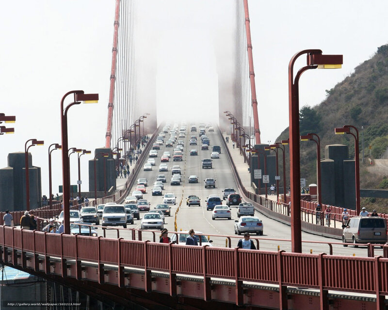 Golden Gate Bridge Traffic — Red