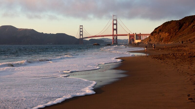 Golden Gate Bridge View — Brown