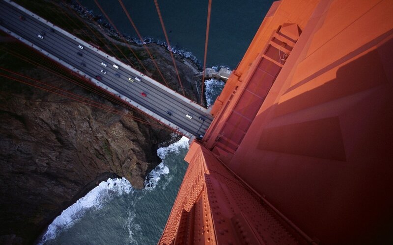 Golden Gate Bridge view from above