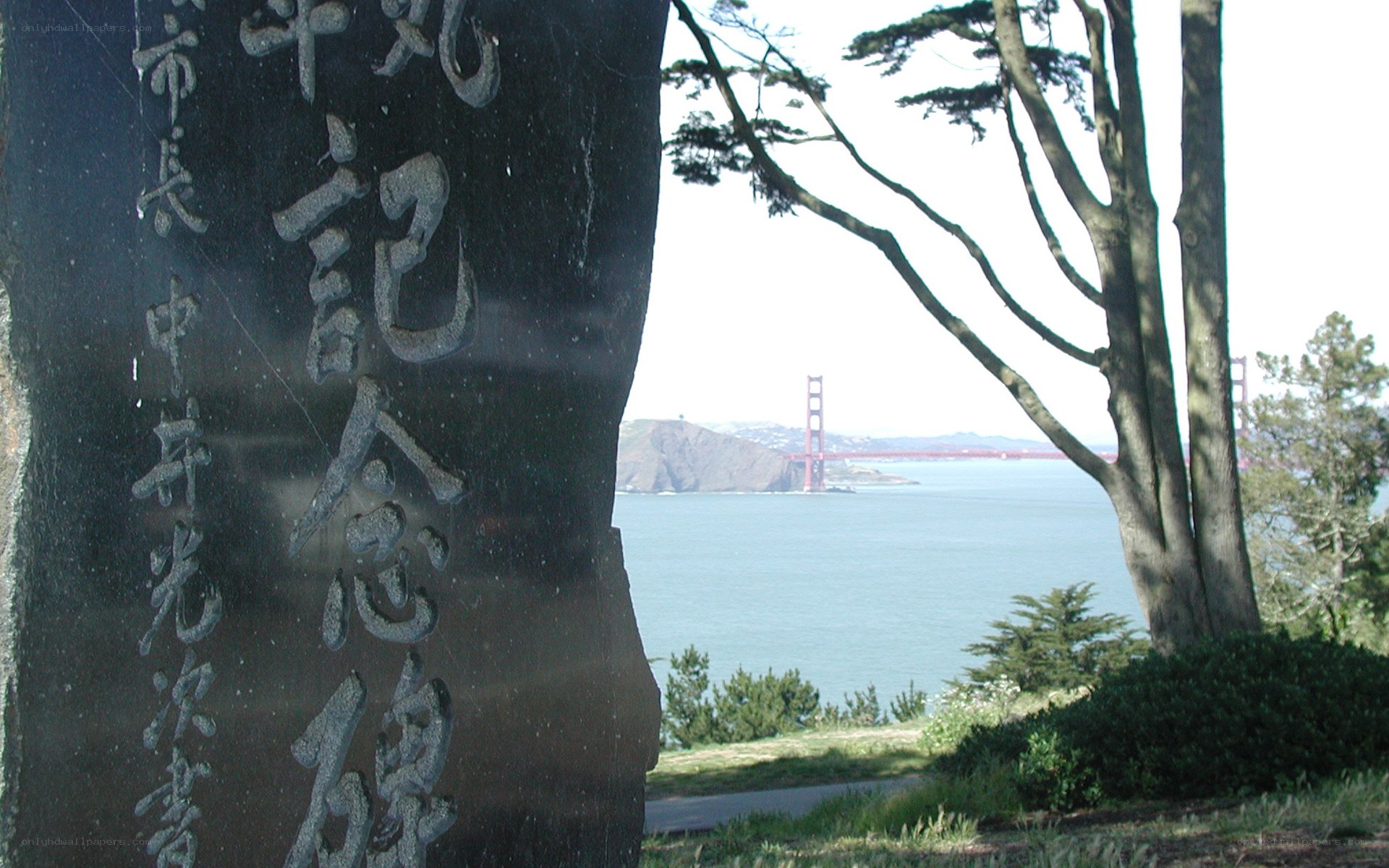 Golden Gate Bridge view from monument