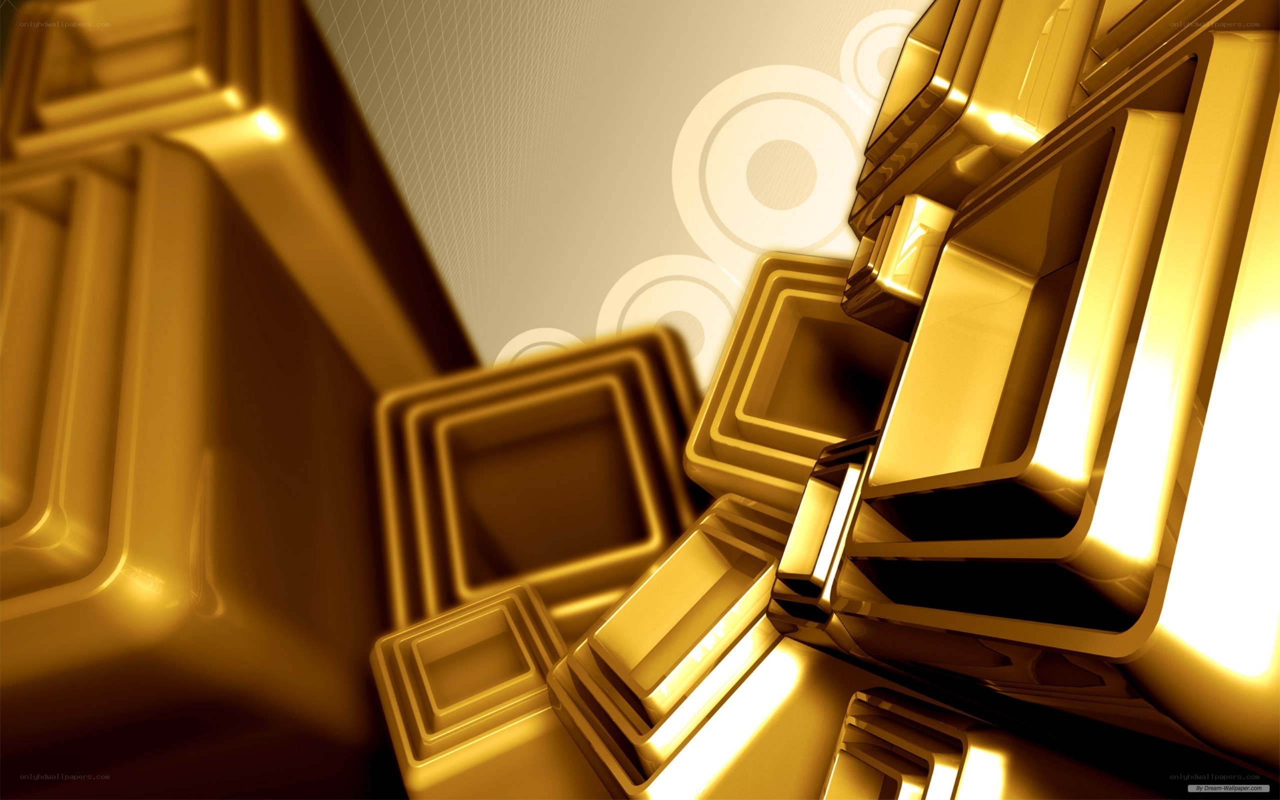 golden geometric abstract design