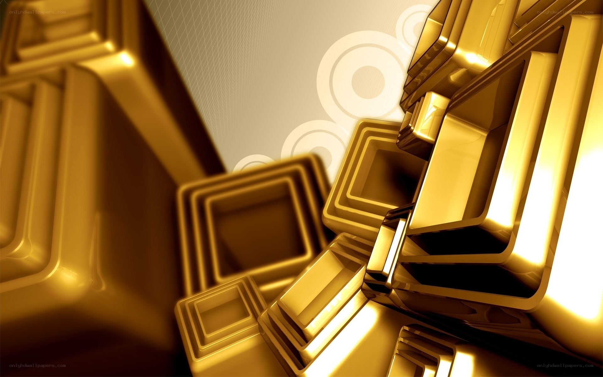 golden geometric abstract design