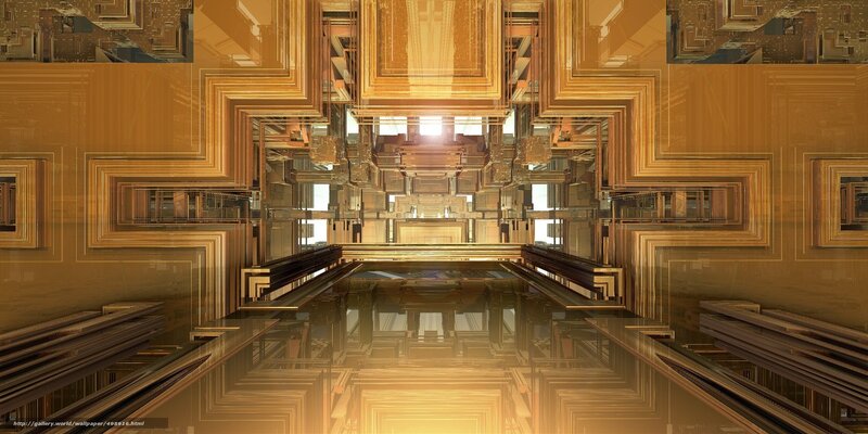 Golden geometric corridor