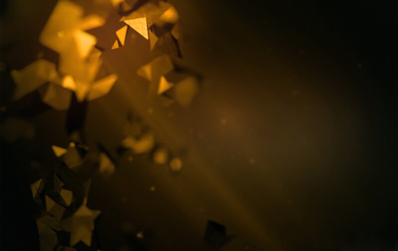 Golden Geometric Shapes