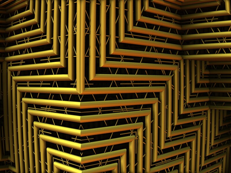 Golden geometric structure