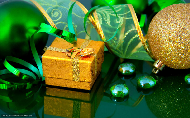 Golden Gift Box — Green