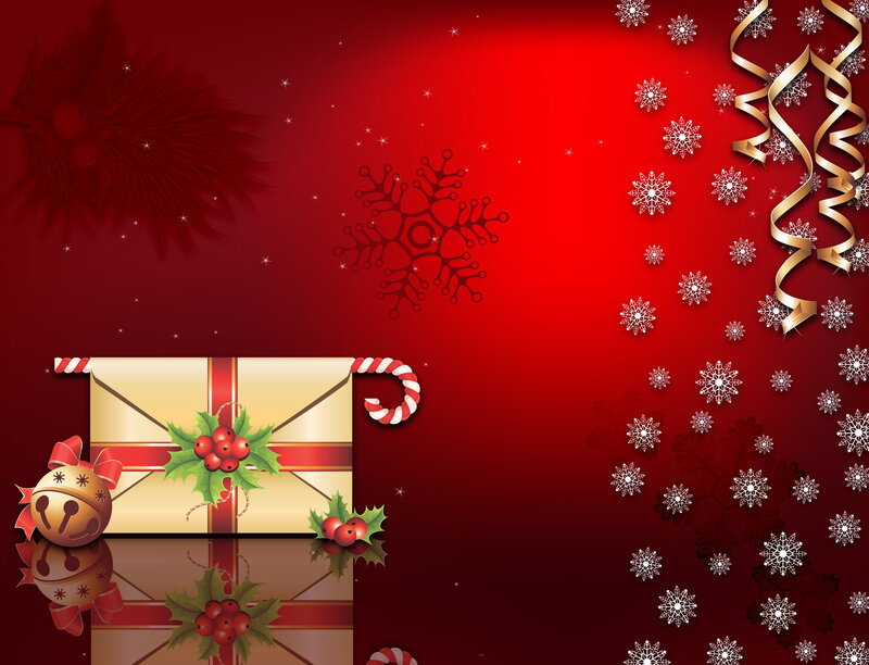 Golden Gift Box — Red