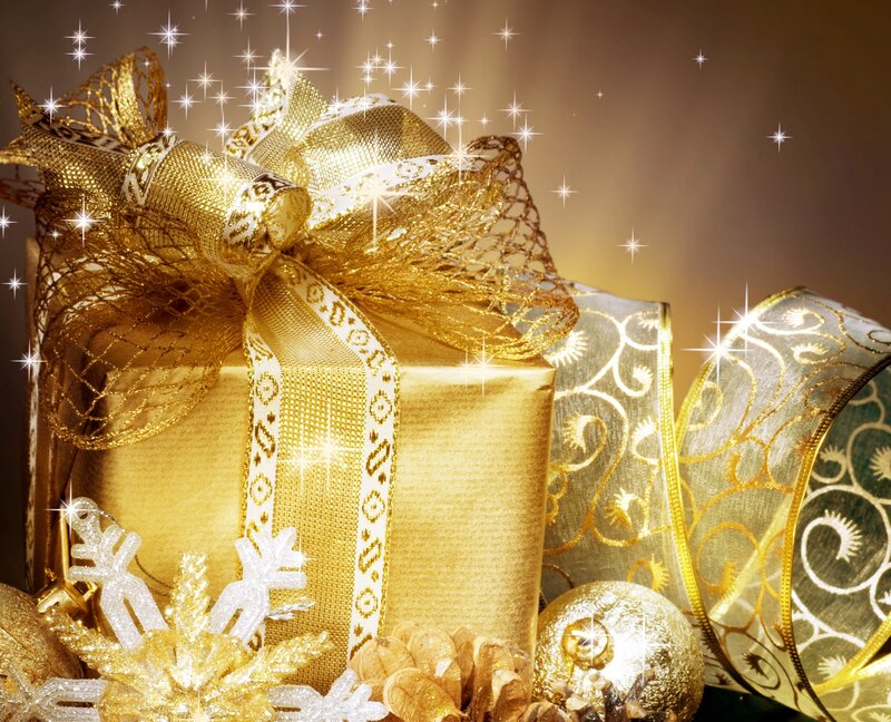 Golden Gift Box