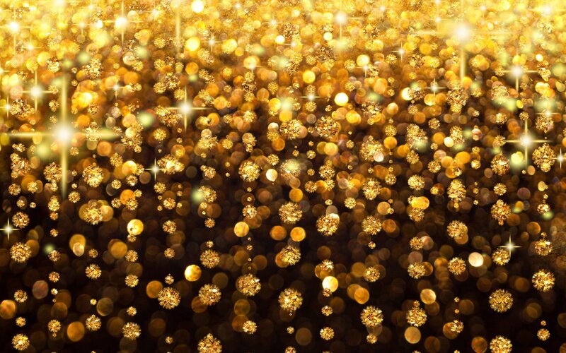 Golden Glitter Bokeh